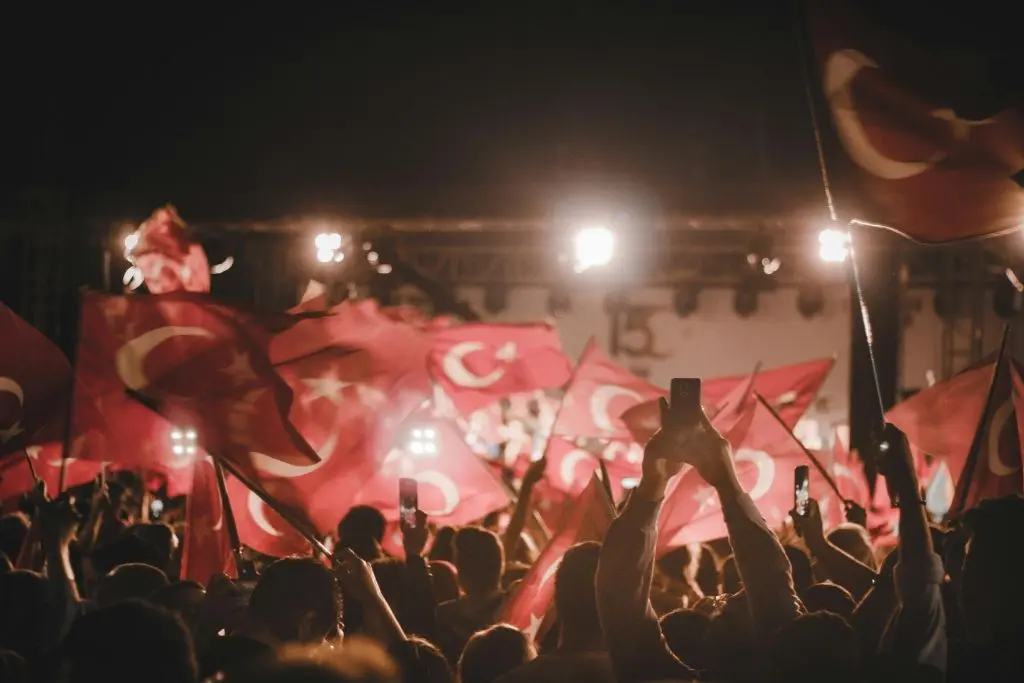People Celebrating Turkish Cypriot Festival